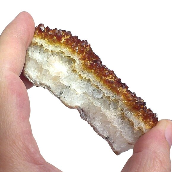 Brazilian Citrine Druzy Crystal In Matrix - Picture 5 of 6